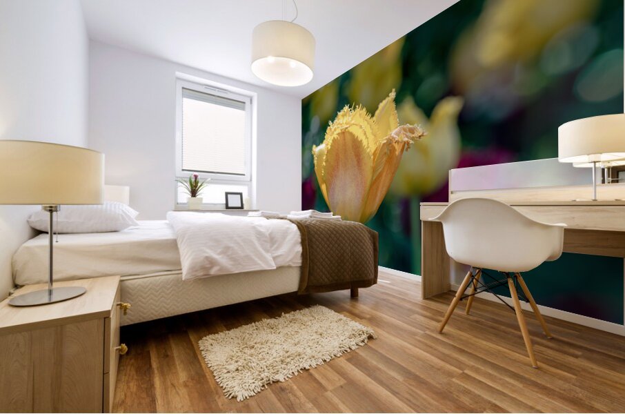 Fringed Blossom Mural print