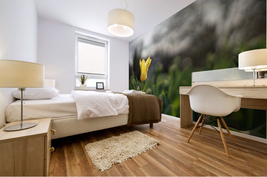 Twilight Tulip Mural print