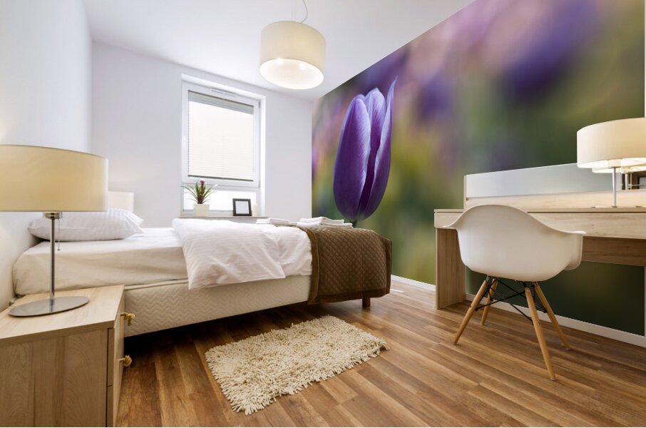 The Purple One Mural print