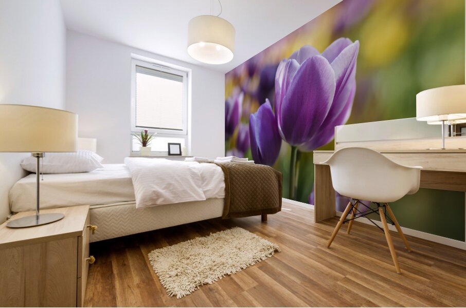 A Touch of Purple Mural print