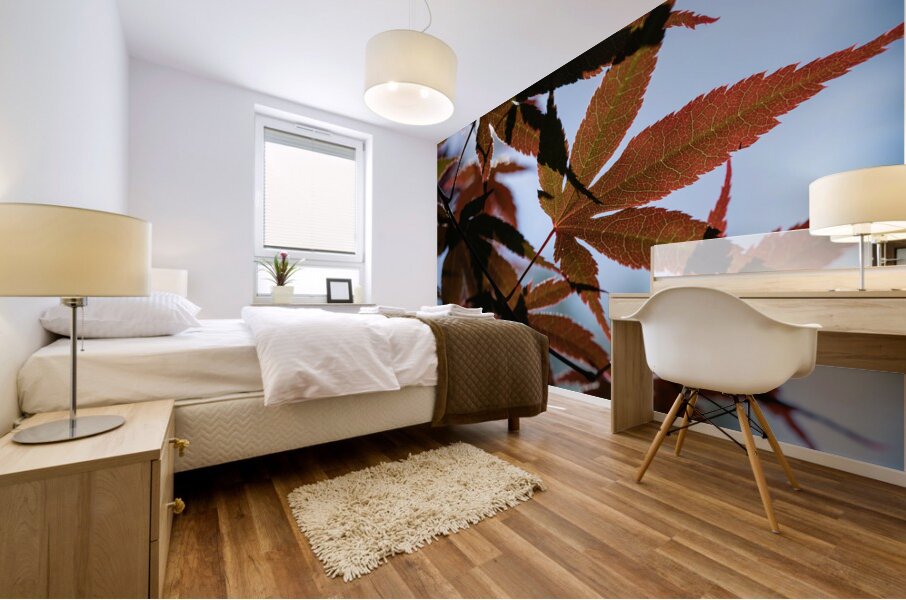 Striking Leaves Mural print