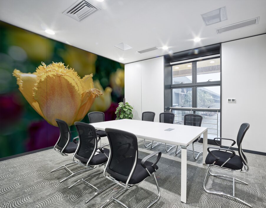 Fringed Blossom Wall Printing