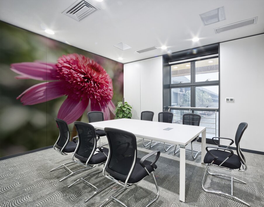 Large Hearted Wall Printing