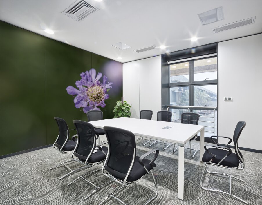 Purple Pincushion Wall Printing