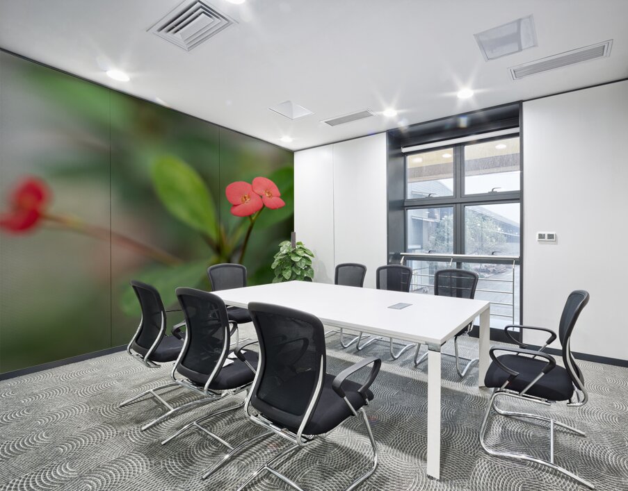 Rosy Red Twilight Wall Printing