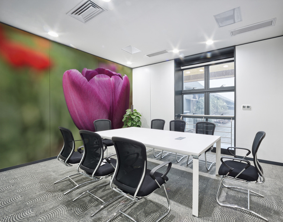 Big Purple Tulip Wall Printing