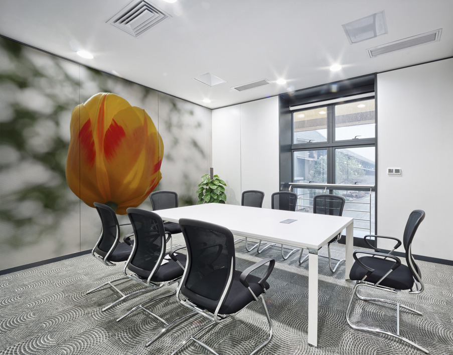 Red and Yellow Tulip Wall Printing