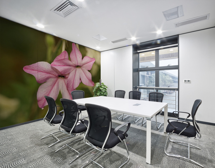 Pink Stars Wall Printing