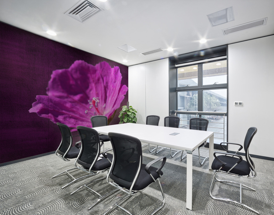 Bloody Geranium Wall Printing