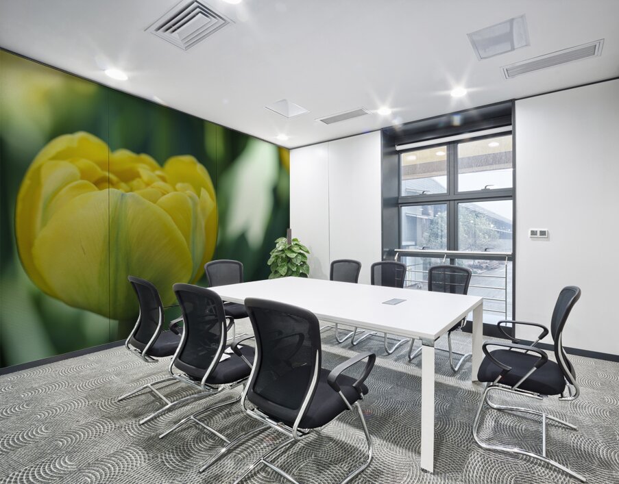 Pretty in Yellow Wall Printing