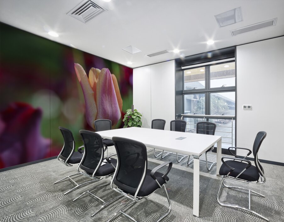 Glowing Lady Wall Printing