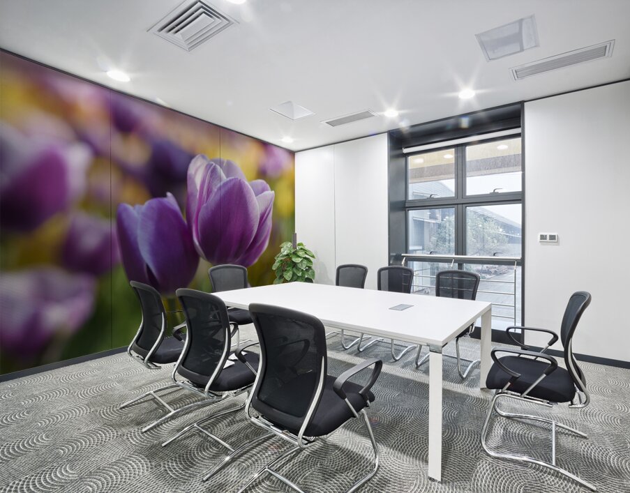 A Touch of Purple Wall Printing