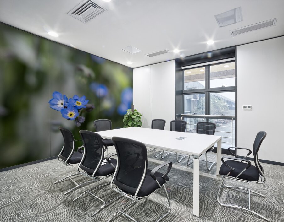 Beauties in Blue Wall Printing