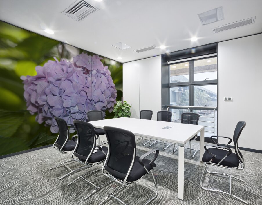 Lilac Hydrangea Wall Printing