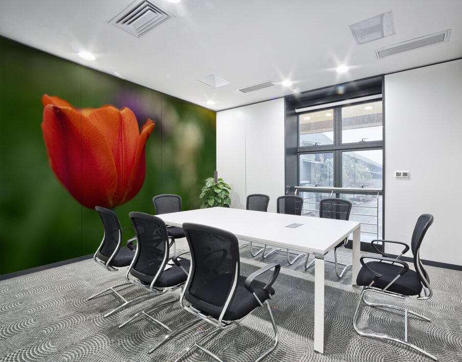 Lovely in Red Wall Printing