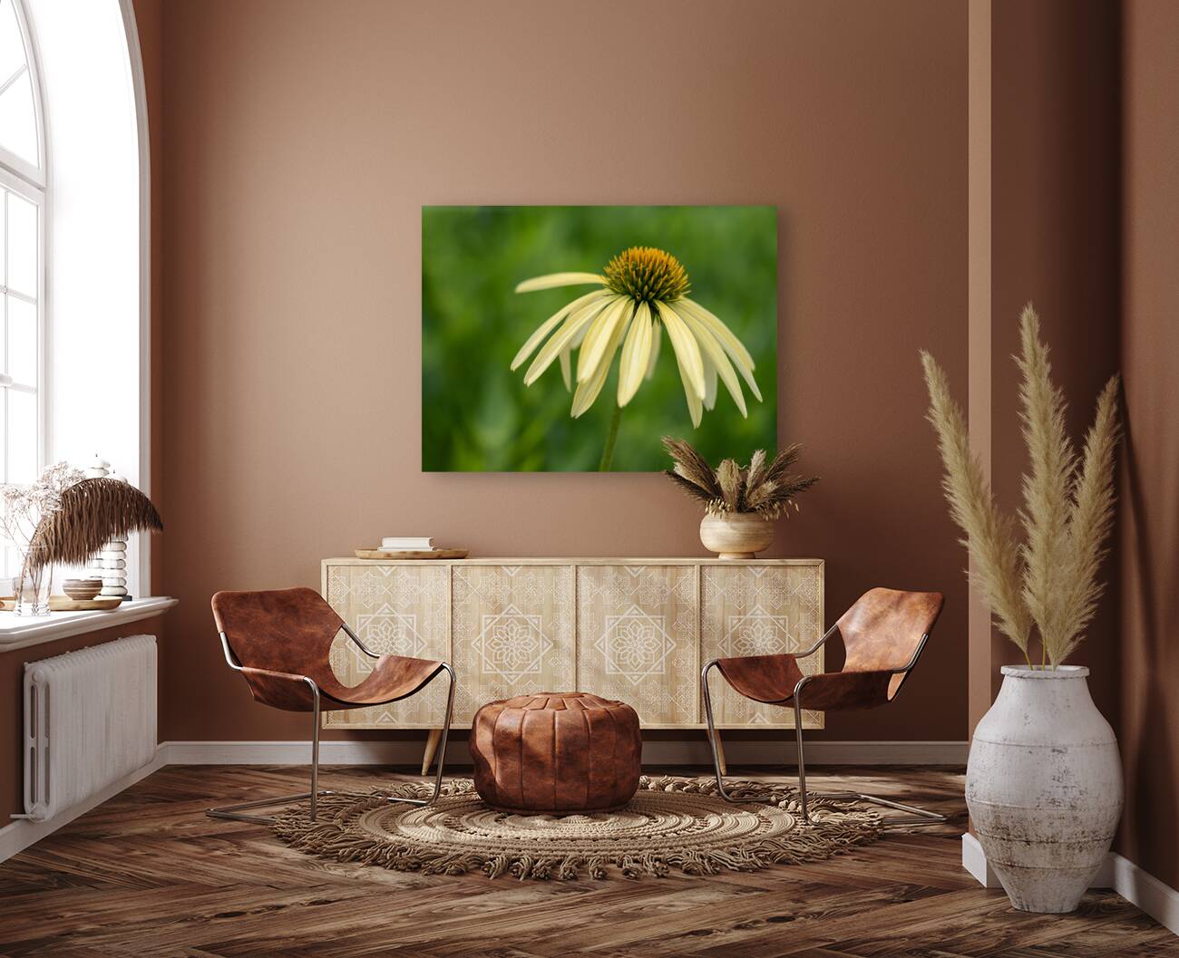 Yellow Echinacea Flower Reproduction
