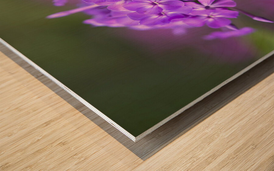 Pretty Purple Bouquet Wood print